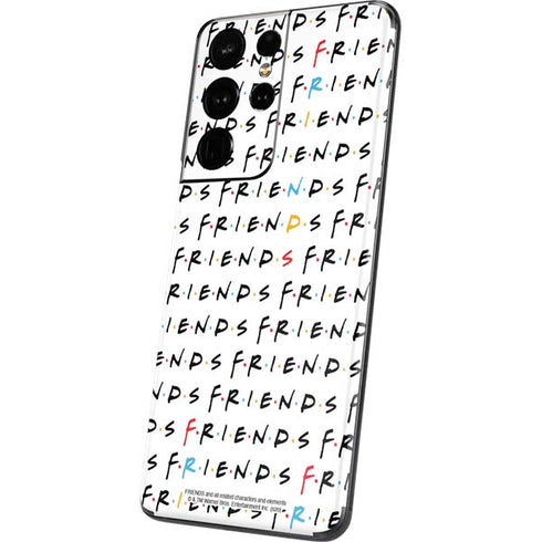 Warner Bros FRIENDS Pattern Galaxy S21 Ultra 5G Skin